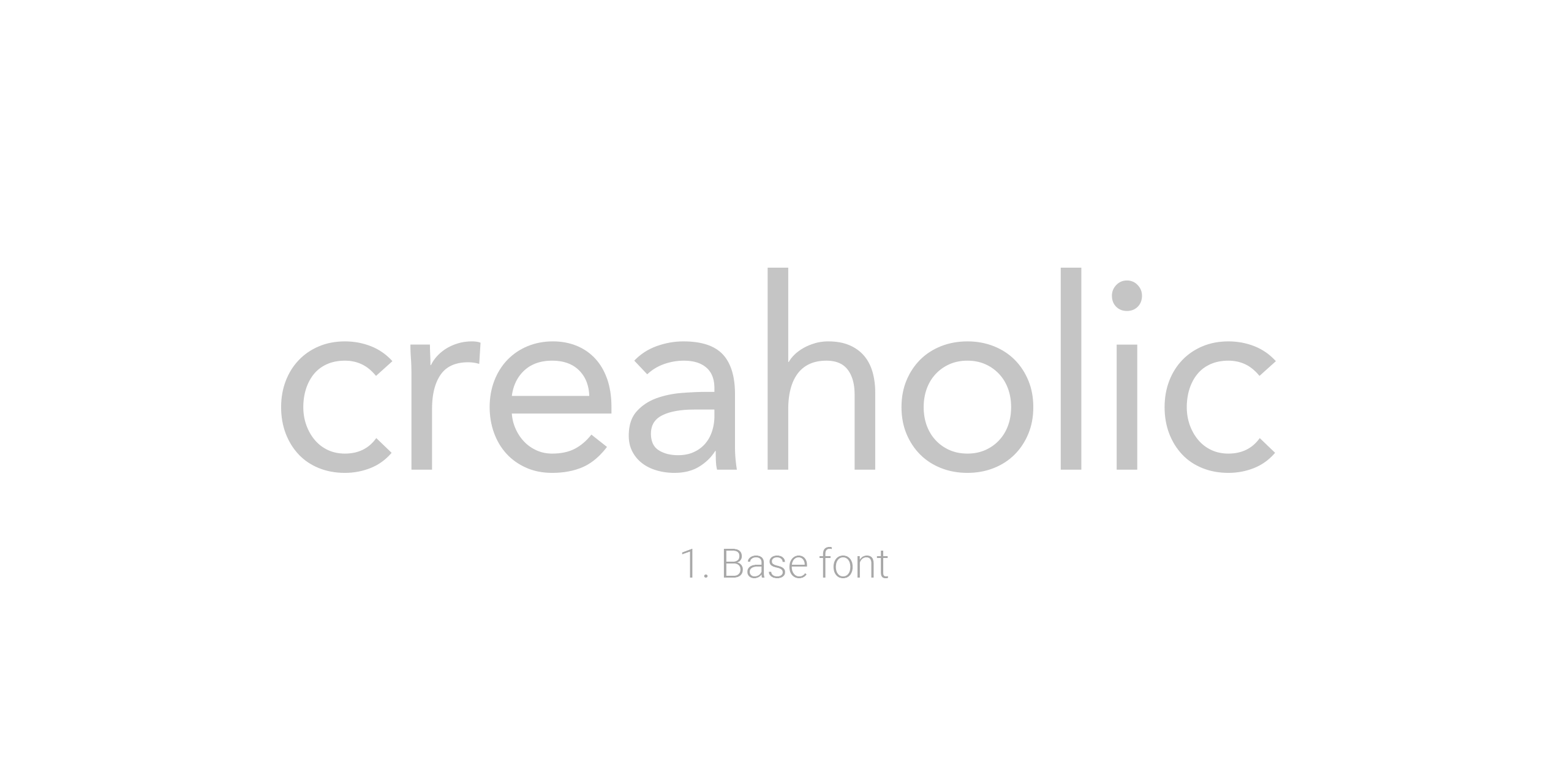 Creaholic typographic work