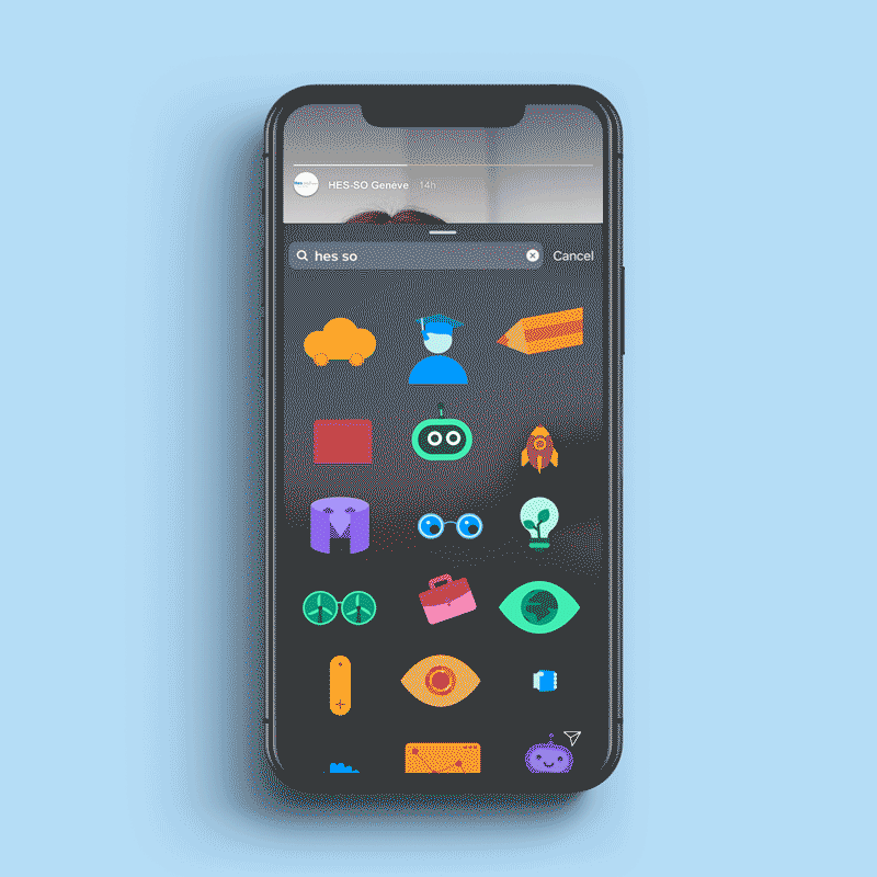 HES Sticker Instagram