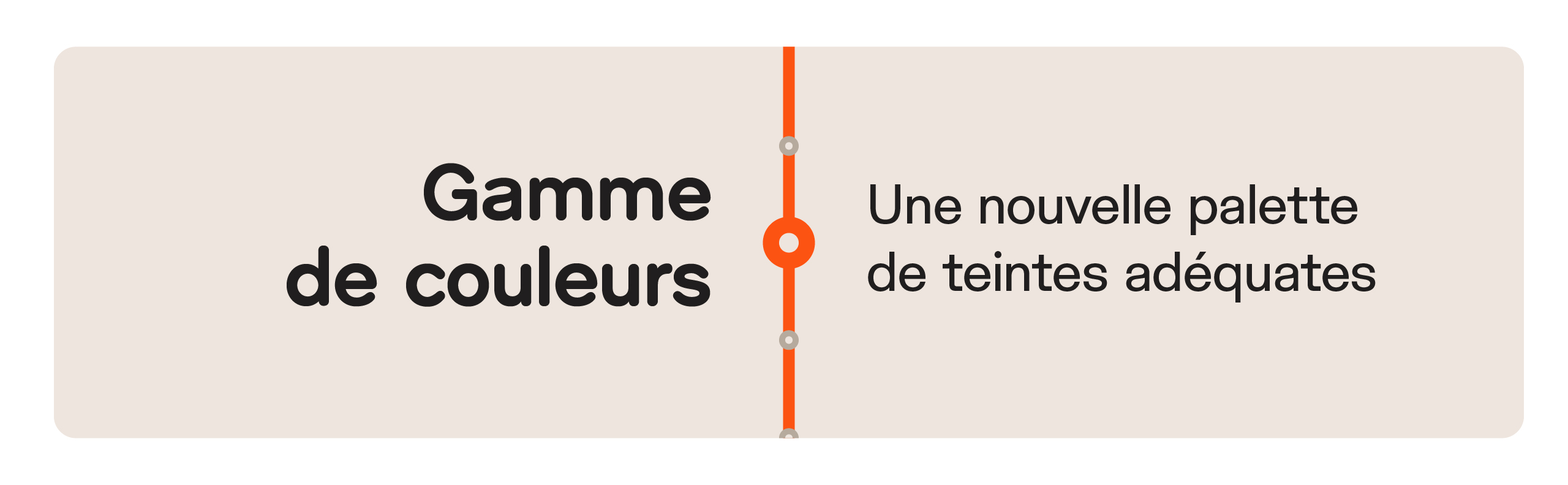 Gamme des couleurs – Intercalaire