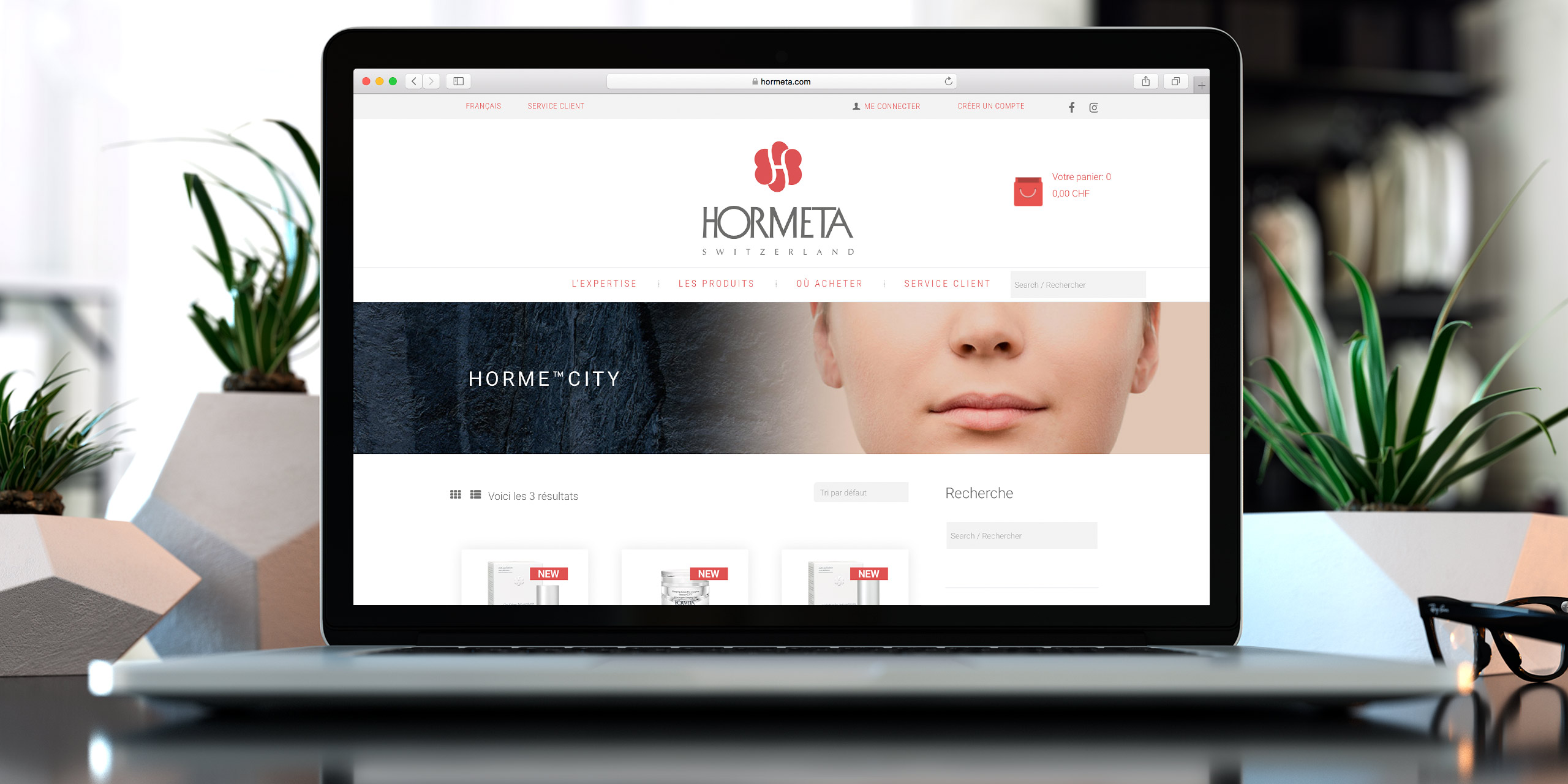 Site Internet - E-commerce: www.hormeta.swiss